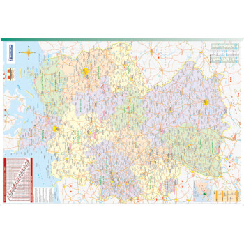 德国旅游地图 中英文对照 大比例尺地图 主要城市区域地图 旅游 行前规划