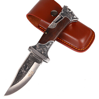 狼头 哥伦比亚columbia 户外刀具折叠刀军迷用品 防身防狼武器野外