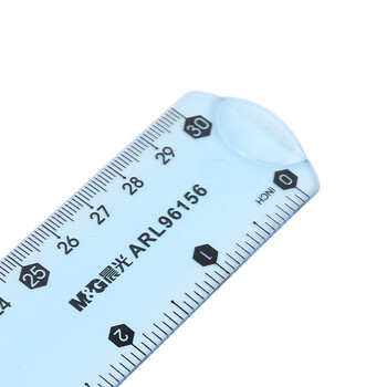 晨光(m&g)文具30cm蓝色软型学生绘图直尺 办公制图刻度尺子 单把装arl
