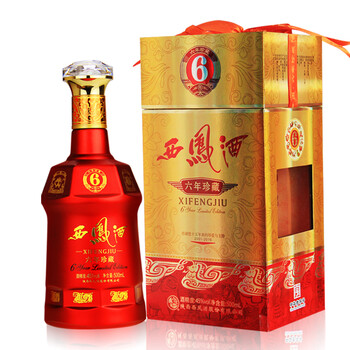 西凤45度六年陈酿珍藏版 白酒 500ml