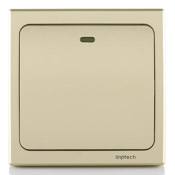 领普科技(linptech)无线遥控开关面板 自发电单联智能学习型遥控器