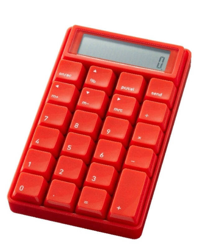 日本idea takumi 10键计算器 红色 红色