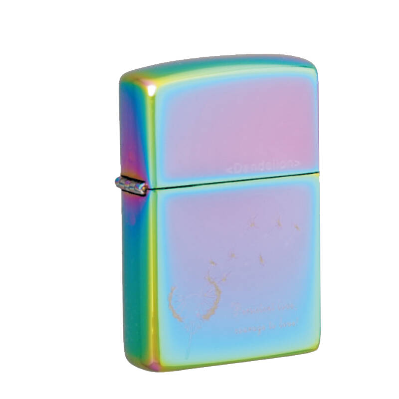 earth防风打火机zippo风格幻彩蓝蒲公英2021