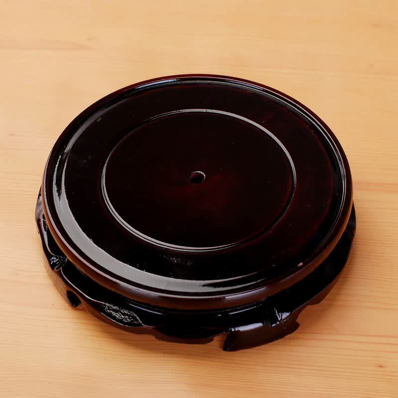鼎公 景德镇陶瓷花瓶 底座 密度板 多功能旋转 圆形花瓶底座 30cm