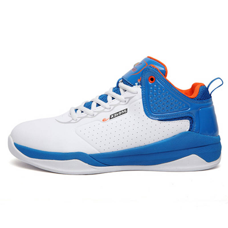 xdlong/喜得龙时尚运动品牌正品减震防滑耐磨男士篮球鞋 7330802c白