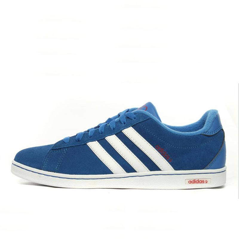 阿迪达斯adidas新款男子运动低帮防滑耐磨neo系列滑板鞋 g53652 蓝 45