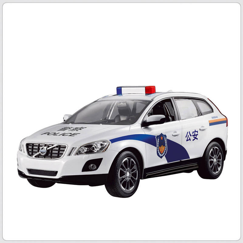 【英智達】玩具車模1:14沃爾沃xc60警車版(帶警笛)無線遙控 2