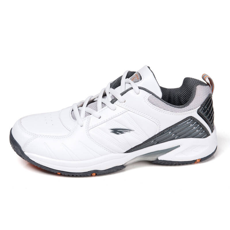 温克 男式轻便舒适网球鞋运动鞋 922820 白/灰 42