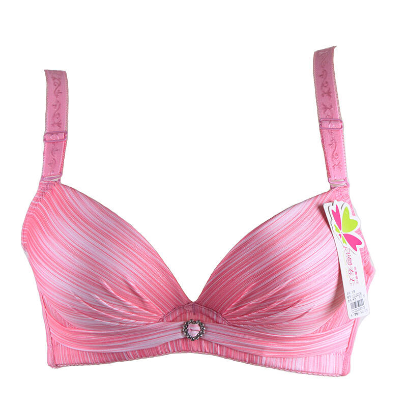 浪漫春天内衣 聚拢上托中厚b杯 条纹 文胸 1212202b 粉色 75b