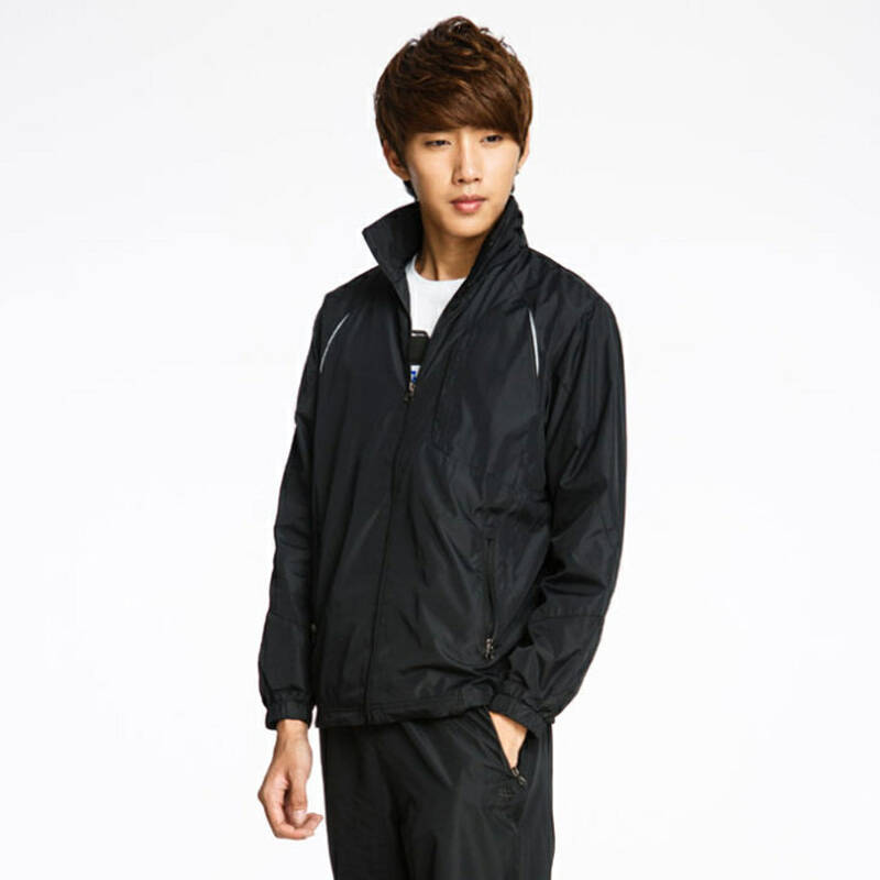 运动休闲 翻领快干 宽松男运动服大码 yd0977 黑色 2xl - 京东触屏版