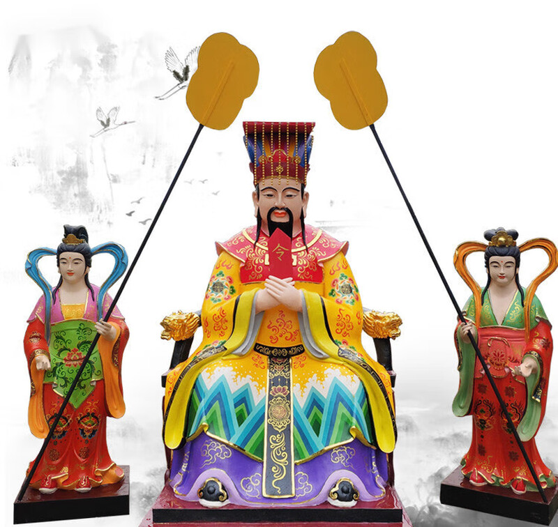 神像泰山府君泰山爷图片寺庙供奉摆件天齐爷天齐奶奶神像 2米东岳大帝