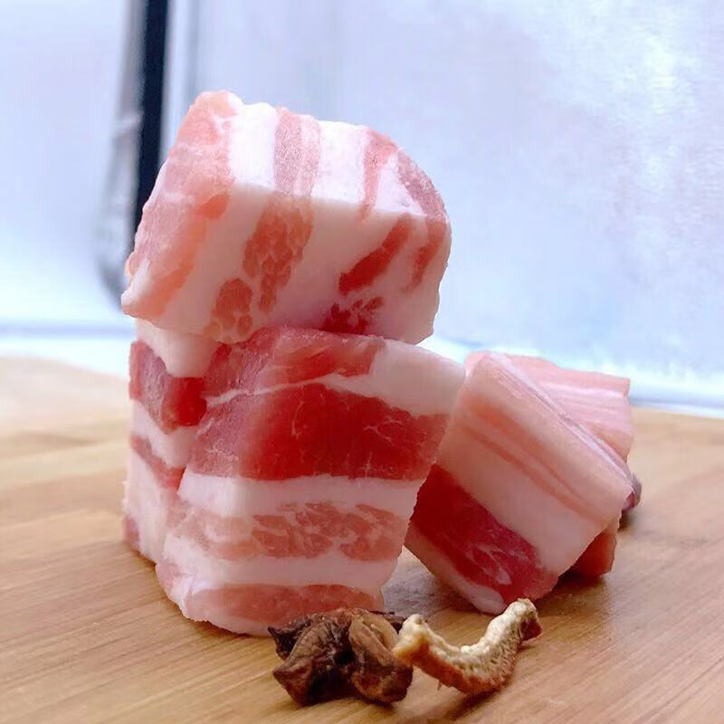 棠鲜生生猪肉肥肉鲜肉切块五花肉生鲜肉类新鲜带皮红烧食材精品礼盒装