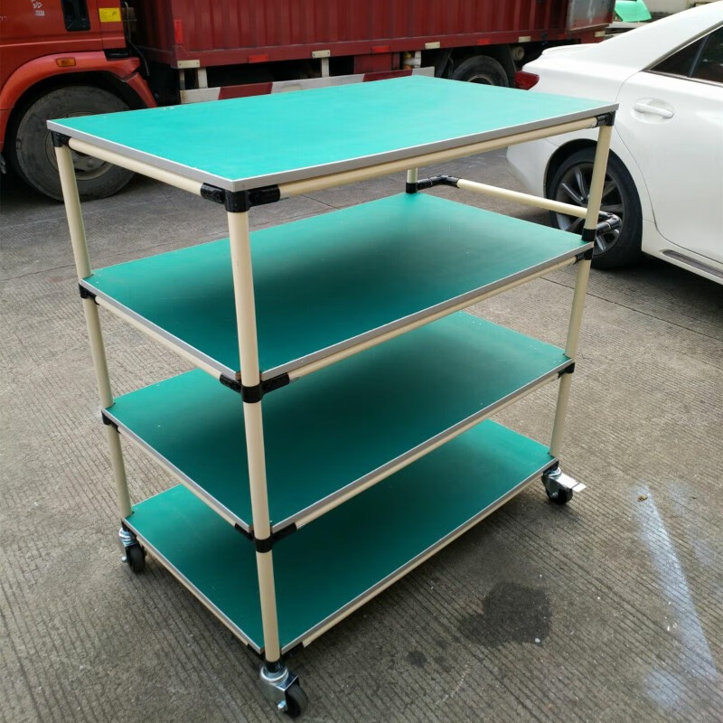 15wl定做周转车精益管小推车多层车物料架工具车带轮车间拣货车 800*