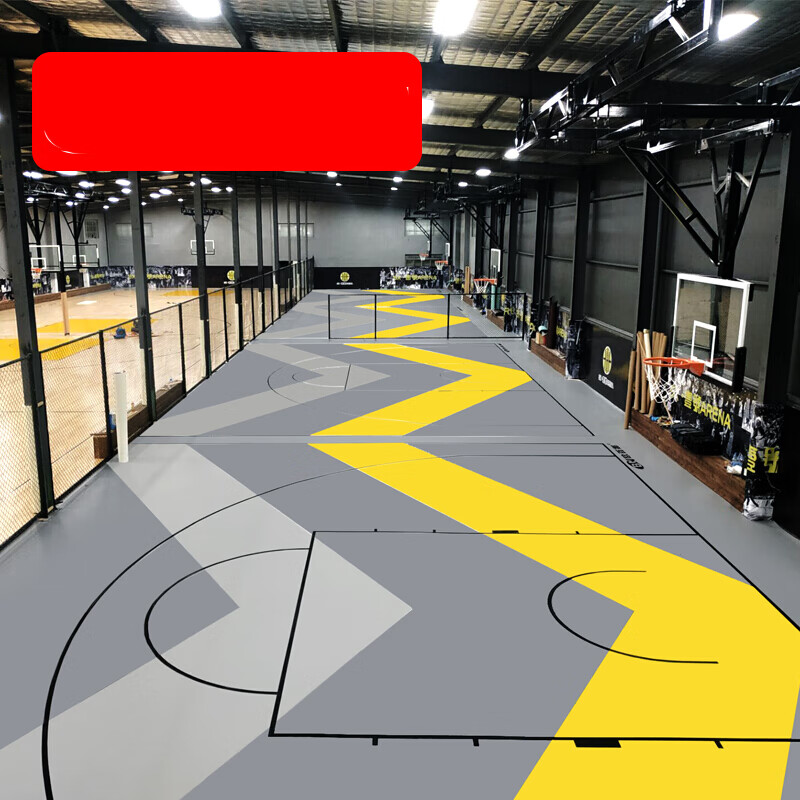 t运动地胶篮球场地胶室内球馆弹性塑胶运动地板耐磨篮球场地垫星空石