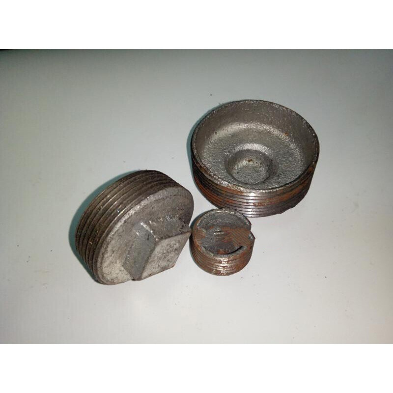 管堵外丝堵头丝堵4分6分1寸消防管喷淋管试压封头螺纹管堵651002寸dn