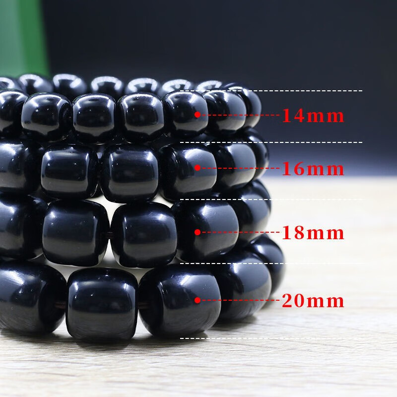 男女款可可西里精品文玩佛珠男女手链真品 可可西里羊角圆珠手串18mm