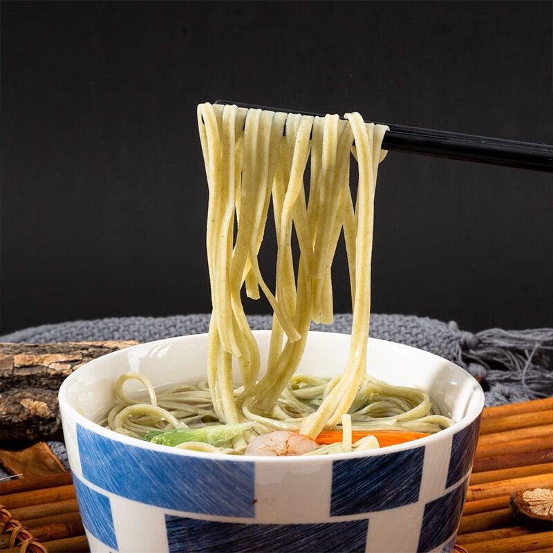 华海春 杂面汉生手弹绿豆面火锅面热干炸酱杂粮面绿豆味速食代餐面条