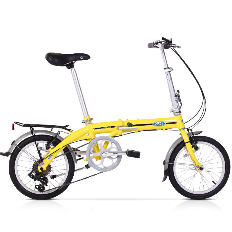 ford福特 16寸6级变速铝合金架超轻折叠自行车 学生单车 大行出品