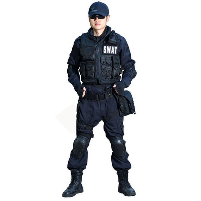 无贼出品|美国swat黑色全套装备10件套作训服作战服保安服套装