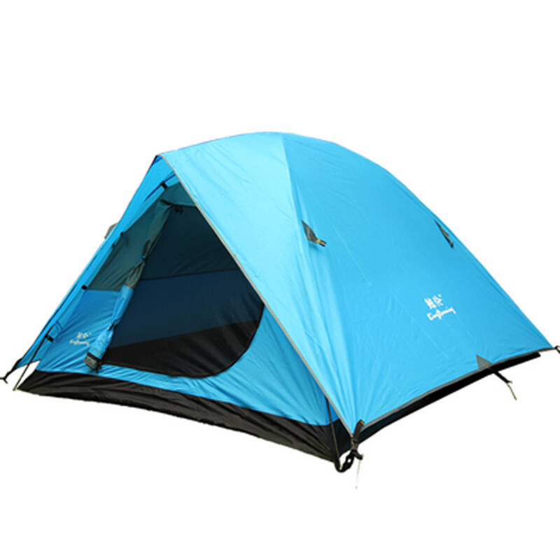 鲸伦 帐篷户外 野外帐篷 帐篷 自动 天蓝色 单支帐篷 玻璃纤维