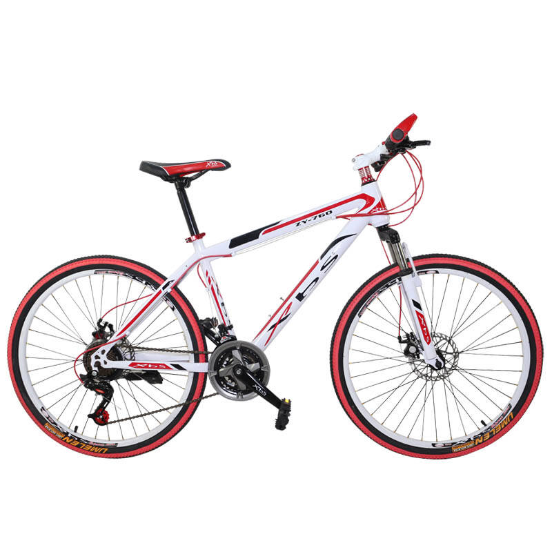 台湾xbs暇步士自行车山地车21变速双碟刹彩配前减震铝合金刀圈 包邮