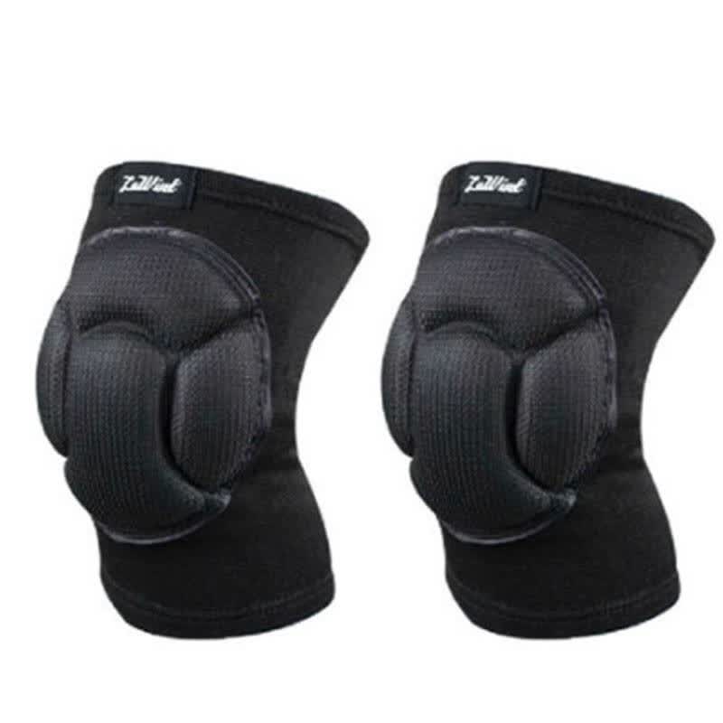 守门员护膝精品海绵护膝运动护膝街舞练舞护膝 排球护膝 黑色 均码