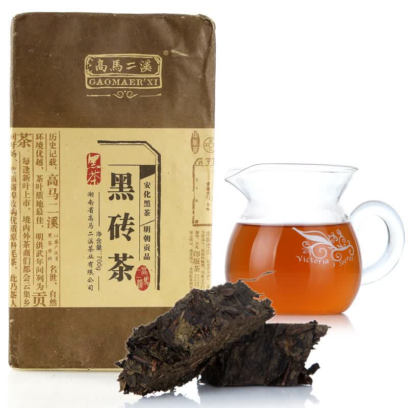 高马二溪 安化黑茶黑砖茶700g 茶叶