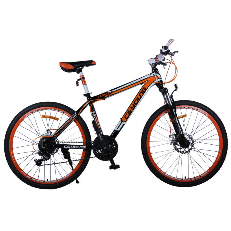 山地车自行车21变速24 26寸双碟刹男女学生越野公路单车 26寸 标准版