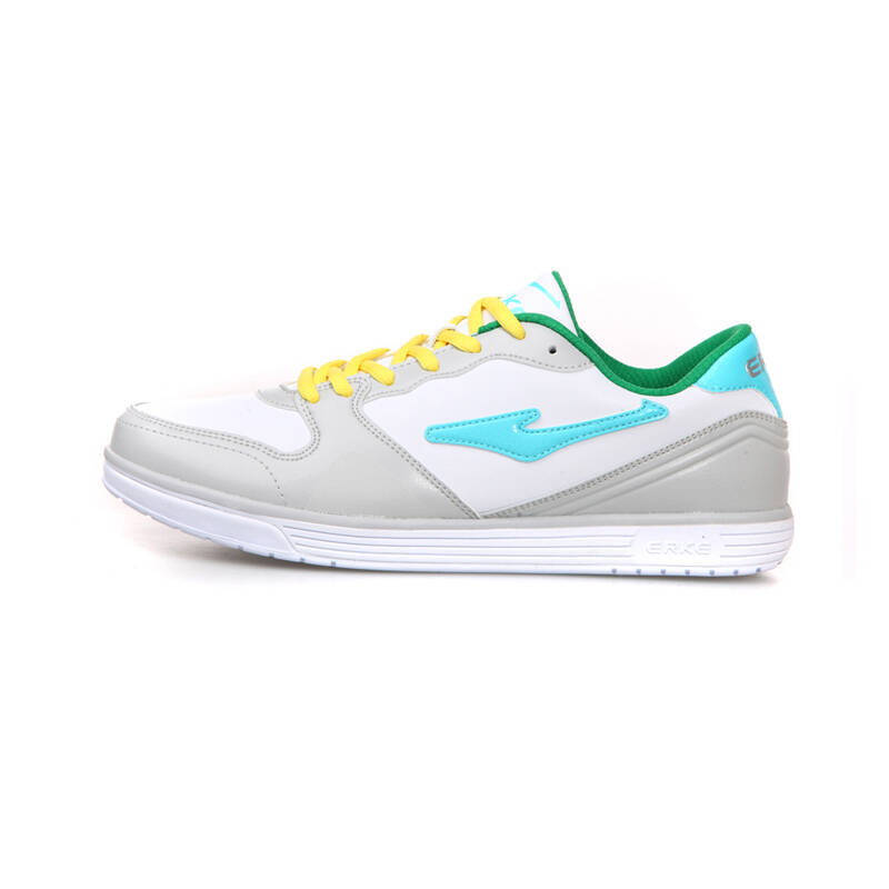 鸿星尔克erke 男士休闲生活足球鞋rc 正白/天空蓝 42