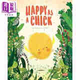 Susy Zanella:Happy As A Chick 开心小鸡 英文原版 亲子故事 儿童绘本