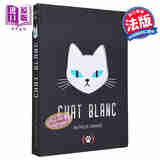 预售 白猫 立体书 CHAT BLANC 法文原版 猫咪 撸猫 Mathilde Arnaud 儿童绘本