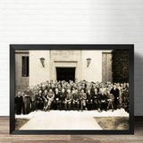 狼天影 物理学家科学家索尔维会议诺贝尔爱因斯坦海报墙贴画挂画纸定制 18 60*90cm仅海报