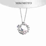 MIKIMOTO常春藤珍珠镀铑银日本Akoya珍珠高奢女士耳环送女友礼物 PP-1989S