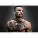 狼天影嘴炮康纳麦格雷戈海报墙贴画拳击格斗搏击拳馆墙上床头贴纸可定制 01 60*90cm