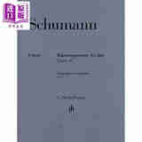 预售 HN737 Schumann Piano Quartet E flat major 进口艺术 舒曼 降E大调钢琴四重奏op47 总分谱 带指法