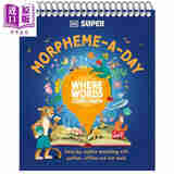 预售 DK超级词语的由来 DK Super Where Words Come From Morpheme-A-Day 英文原版 儿童英语学习书 进口童书 7岁以上