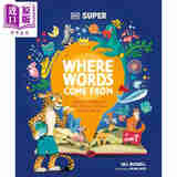 预售 DK超阅者 词语的起源 DK Super Where Words Come From 英文原版 学习词源 前缀 后缀 扩大词汇量 提高拼写技能