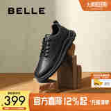 百丽休闲鞋男新款厚底运动健步鞋子A1447BM4 黑色-单里A1715 41 (255mm)