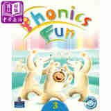香港朗文少儿英语自然拼读 longman Phonics Fun 3级别学生书+CD