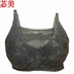苾美 硅胶假乳房  可以装义乳的文胸 全切术后义乳文胸后无钢圈8103J 黑色 85C