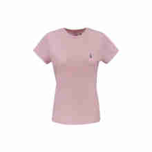 Polo Ralph Lauren 拉夫劳伦 女士T恤 粉色修身运动短袖纯棉透气上衣 粉色 INTS