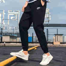 耐克（NIKE）男裤春新款运动裤跑步训练防风透气休闲舒适长裤 BV2763-010/棉质/偏大一码  S