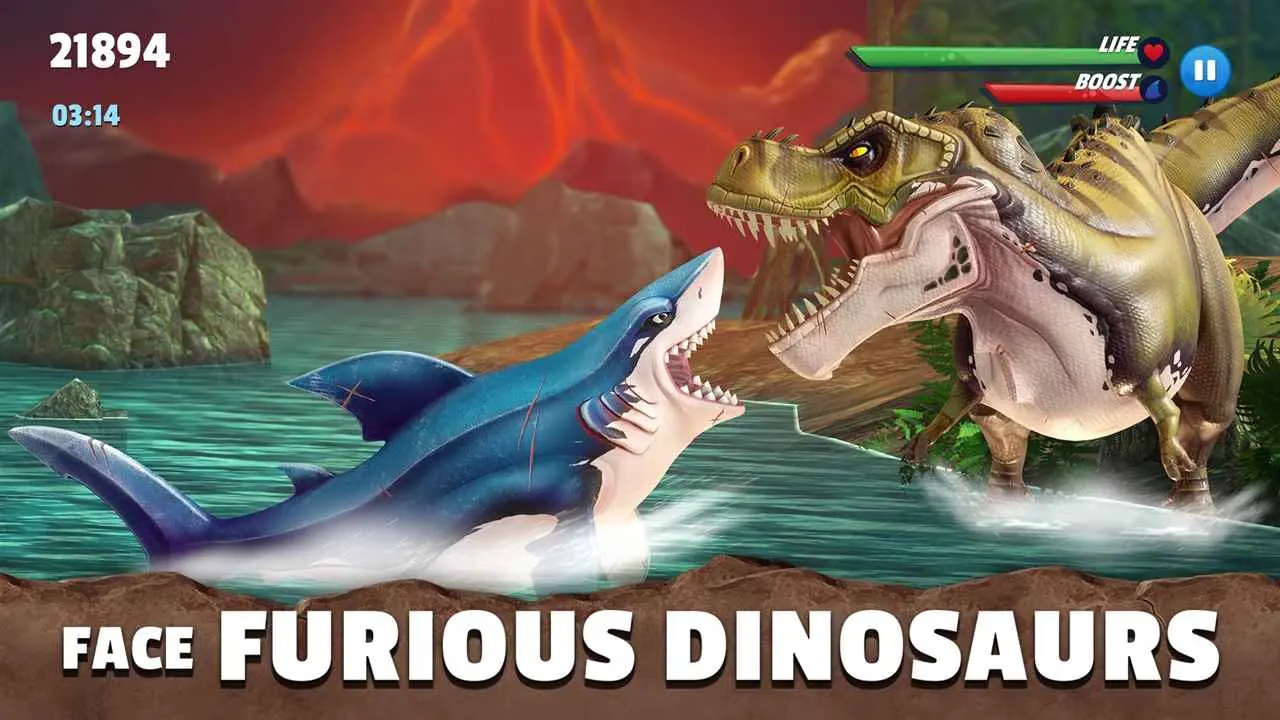 【安卓手机游戏】饥饿鲨：史前世界（内置MOD菜单）