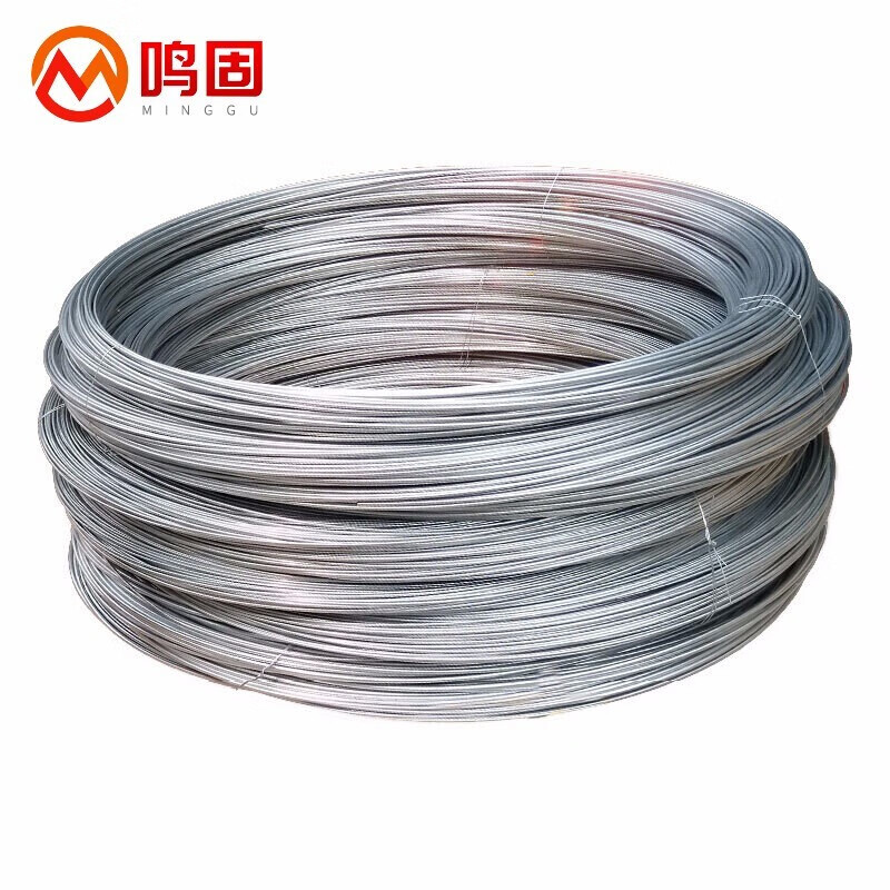 鸣固 镀锌铁丝 铁丝防锈镀锌软铁丝 工地铁丝线 26号一捆5斤约580米1