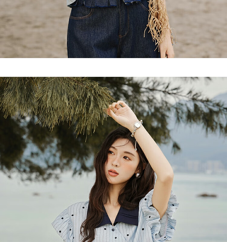 Mixiu [] Polka Dot Embroidered Shirt for Women 2026 Summer Unique Design Short Sleeve Blouse 28