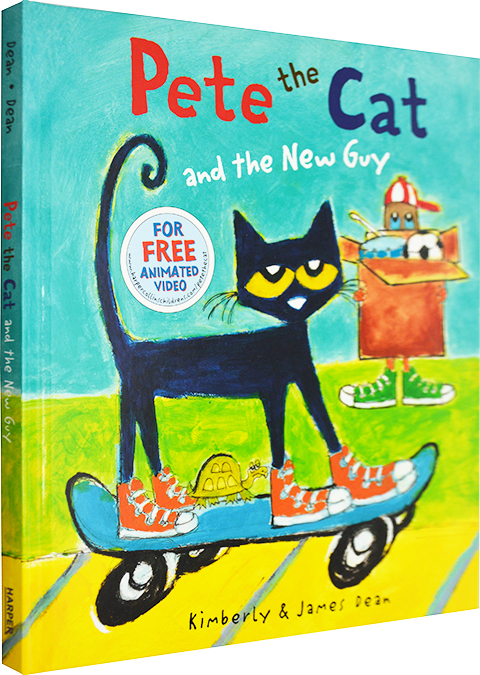 皮特猫系列 pete the cat and the new guy 精装儿童故事图画书