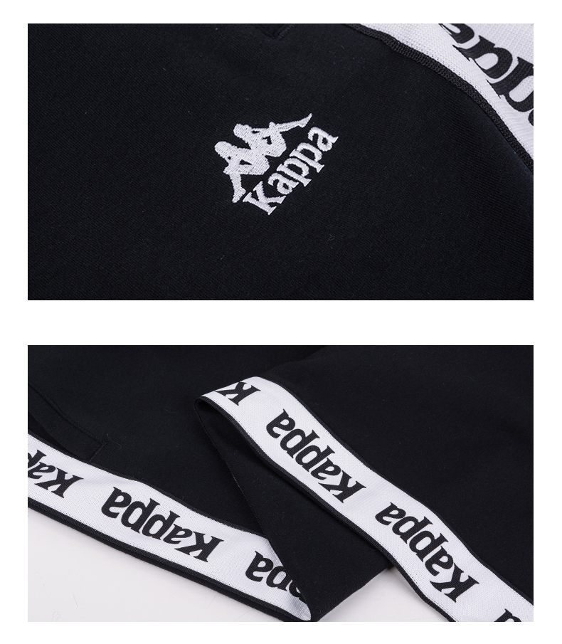 kappa卡帕 串标女款运动裤长裤休闲裤卫裤|k0862ak65d 黑色-990 l