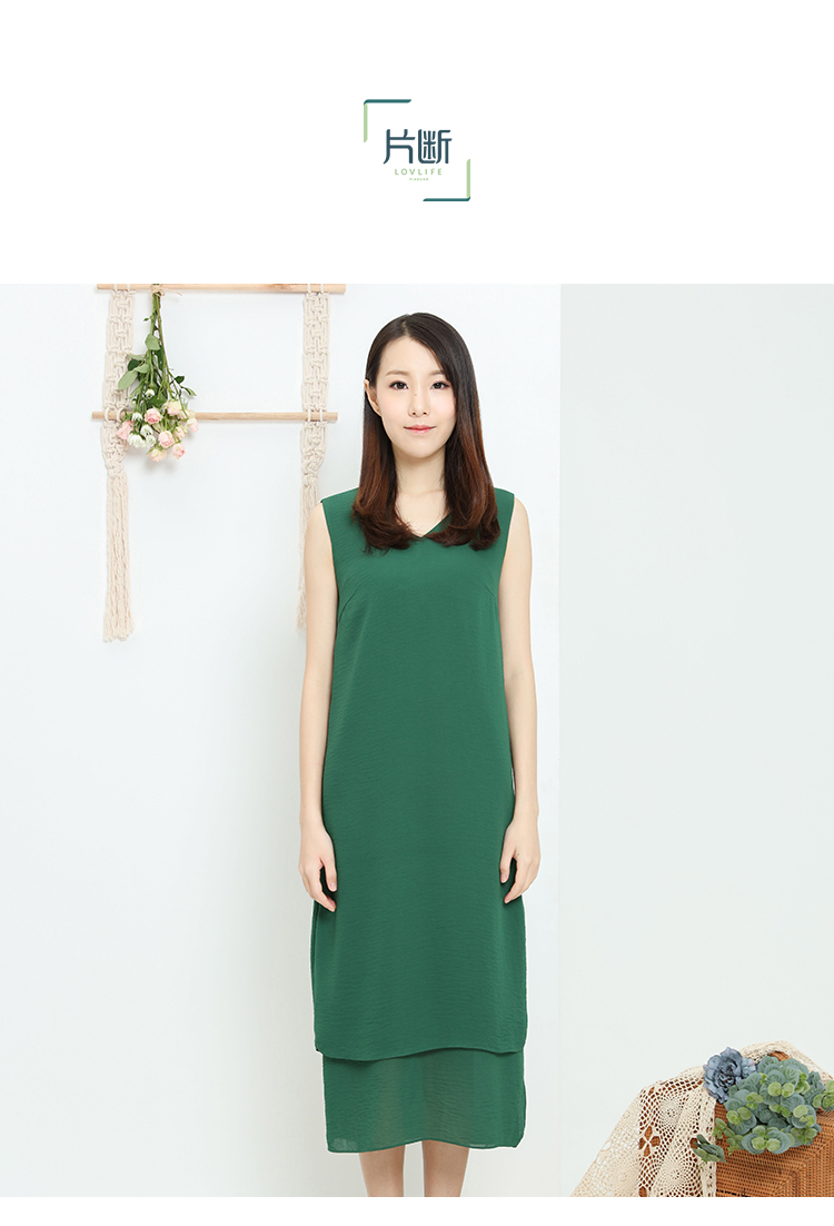 女装 连衣裙 片断(dribs&drabs) 片断2018夏装新品无袖连衣裙女长裙子