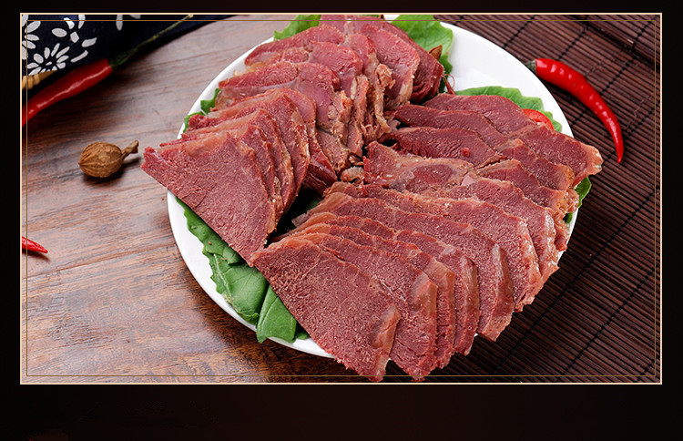 佳味斋大块牛肉500g真空包装山西平遥五香酱卤牛肉零食熟食