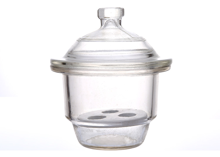 棕色透明真空玻璃干燥器干燥皿透明真空120mm